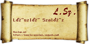 László Szaléz névjegykártya